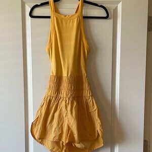 Free People Movement yellow medium One Piece